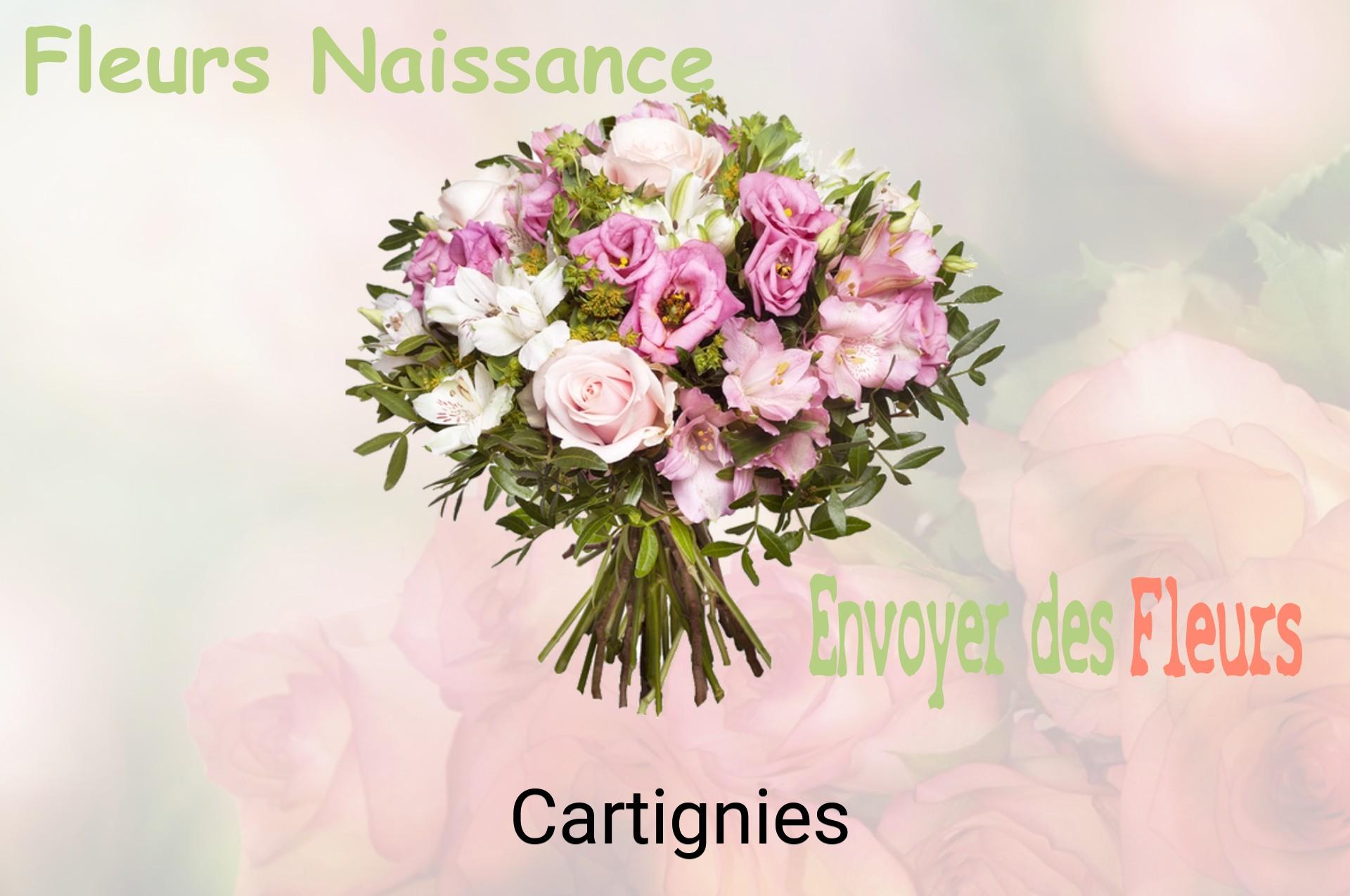 Bouquet de fleurs de naissance livré à Cartignies